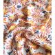 Tissu lin viscose - Flore Ambre