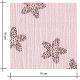 Tissu double gaze - Hot foil Sakura Pink