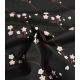 Popeline de coton Sakura branches - Black