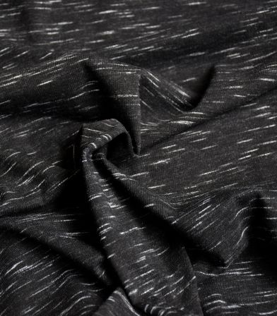 Tissu jersey flammé neon - Black Tissu jersey flammé neon - Black