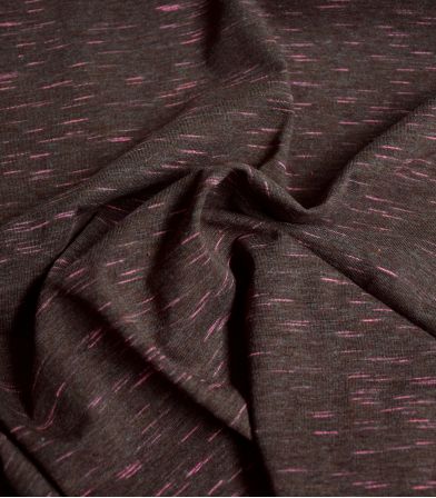 Tissu jersey flammé neon - Chesnut Tissu jersey flammé neon - Chesnut
