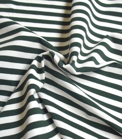 Tissu jersey stripe - Dark green Tissu jersey stripe - Dark green