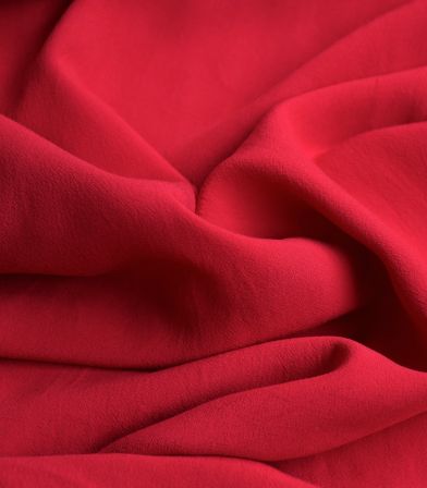 Tissu crêpe viscose mat - Cerise Tissu crêpe viscose mat - Cerise