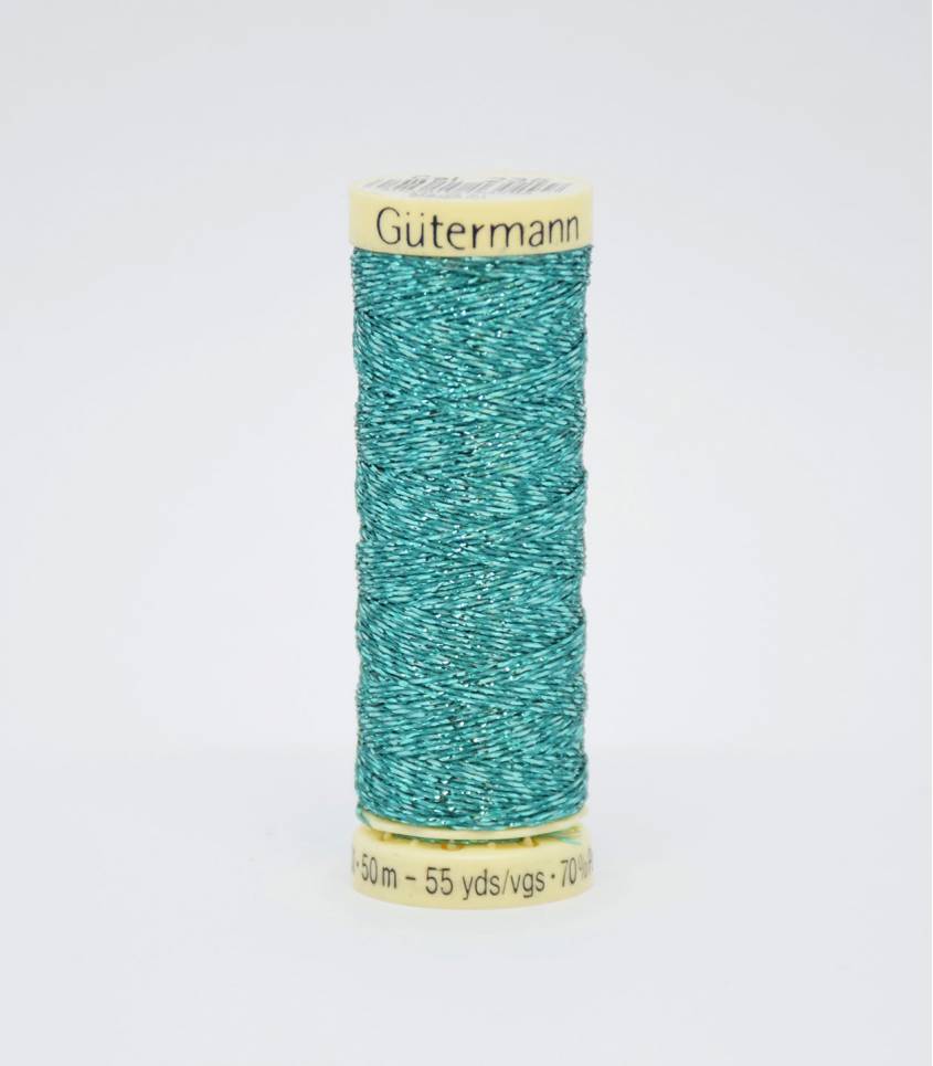  Fil Gütermann métallisé turquoise-235