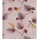 Tissu French terry brushed - Leaves Old pink