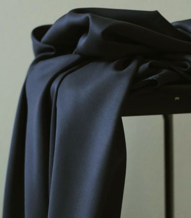 Tissu smooth drape twill - Dark Navy