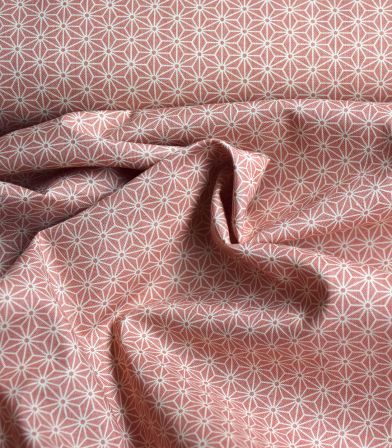 Tissu japonais coton - Asahona Old pink