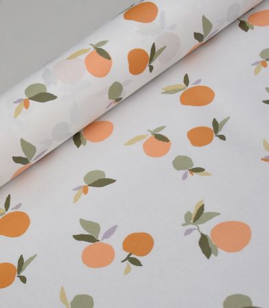 Tissu coton enduit Marisol - Blanc cassé Tissu coton enduit Marisol - Blanc cassé