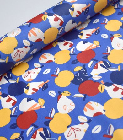 Tissu coton enduit Nashi - Lazuli Tissu coton enduit Nashi - Lazuli