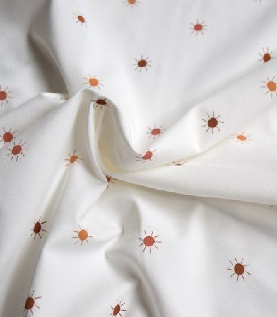 Tissu jersey imprimé Sunny - Blanc cassé