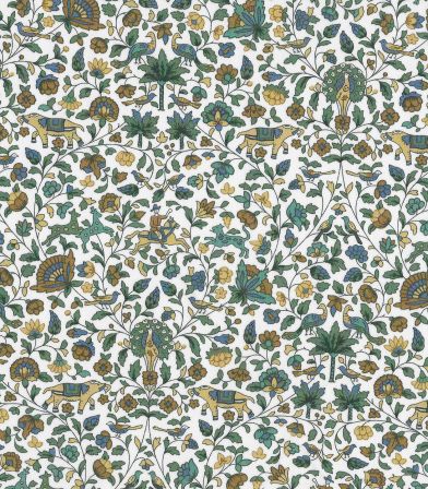 Tissu Liberty Imran - Green tea Tissu Liberty Imran - Green tea