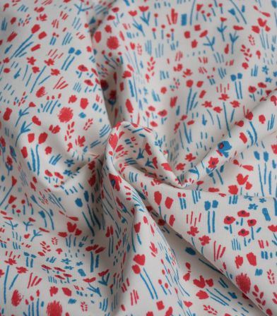 Tissu sweat - Paint Flowers Tissu sweat - Paint Flowers