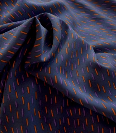 Tissu viscose Dotted - Blue Tissu viscose Dotted - Blue