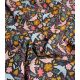 Tissu velours milleraies Birdy - Gray