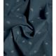 Tissu velours milleraies Shiny daisy - Blue jean