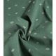 Tissu velours milleraies Shiny daisy - Green