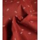 Tissu velours milleraies Shiny daisy - Brique