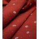 Tissu velours milleraies Shiny daisy - Brique