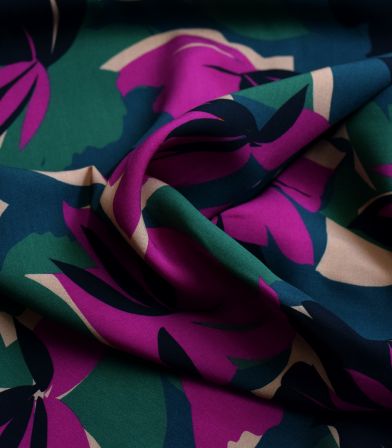 Tissu viscose Tropical Flora Tissu viscose Tropical Flora