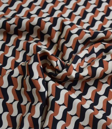 Tissu viscose Graphic Wave Tissu viscose Graphic Wave