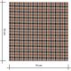 Tissu Bengaline check candy - Ochre