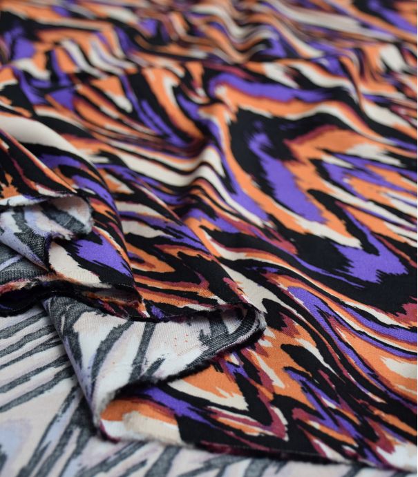 Tissu twill viscose - Wave Tissu twill viscose - Wave