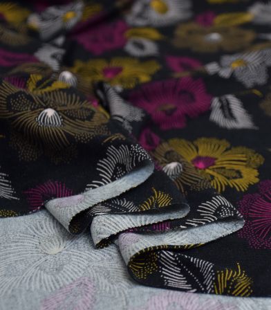 Tissu jersey viscose - Hibiscus fuschia Tissu jersey viscose - Hibiscus fuschia