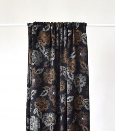 Tissu jersey viscose - Hibiscus brown
