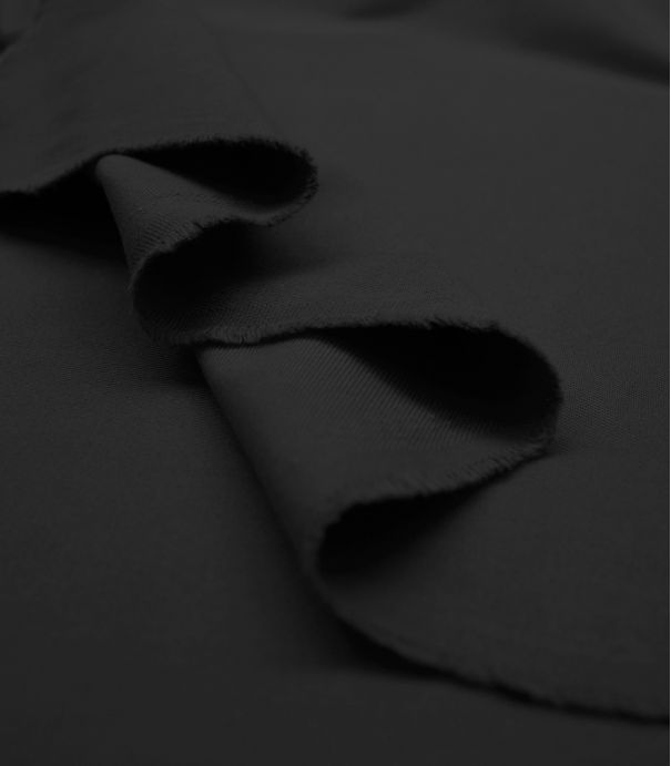 Tissu Gabardine - Charcoal black