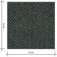 Tissu Lainage - Chevron chiné Vert