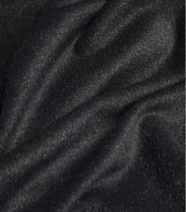Tissu Lainage - Poilu noir Tissu Lainage - Poilu noir