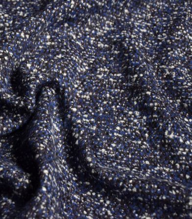 Tissu Lainage - Moucheté purple black Tissu Lainage - Moucheté purple black