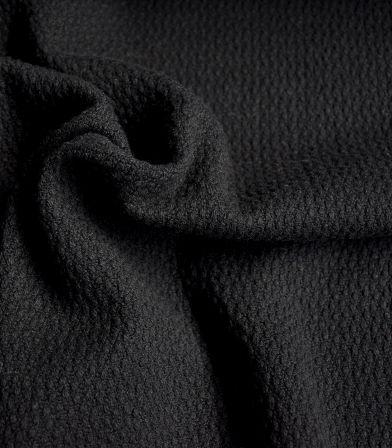 Tissu Lainage - Rice black Tissu Lainage - Rice black