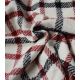 Tissu Lainage - Cheks Red black