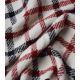 Tissu Lainage - Cheks Red black