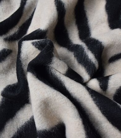 Tissu lainage Zebra