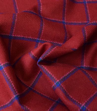 Tissu Lainage fin - Edmond rouge Tissu Lainage fin - Edmond rouge