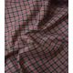 Tissu Lainage fin - Petits carreaux rose