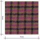 Tissu Lainage fin - Petits carreaux rose