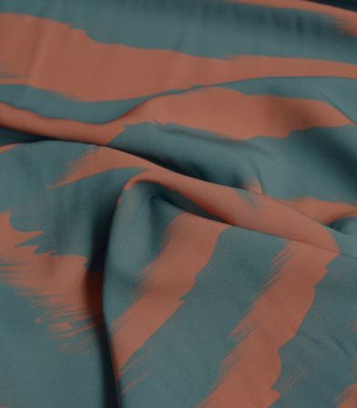 Tissu viscose - Sand trail Green toffee Tissu viscose - Sand trail Green toffee