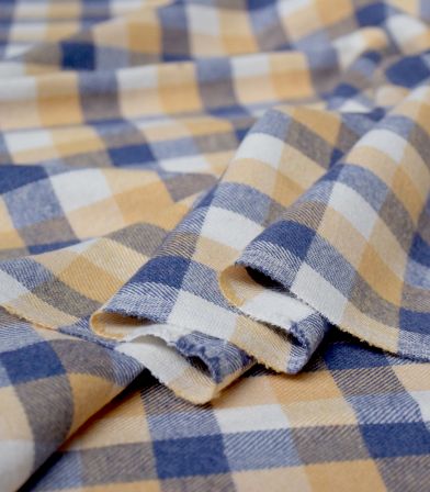 Tissu Katia - Vichy recycled - Mustard Tissu Katia - Vichy recycled - Mustard