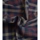 Tissu Flanelle de coton - Tartan Navy Brown