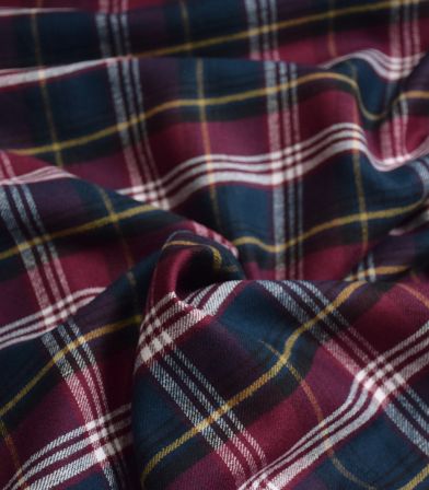 Tissu - Tartan Bordeaux Tissu - Tartan Bordeaux