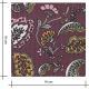 Tissu velours milleraies Fleurette indiennes - Prune