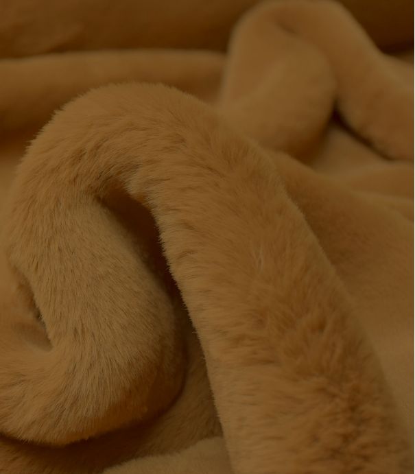 Tissu Fausse fourrure - Ocre Tissu Fausse fourrure - Ocre