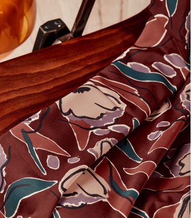 Tissu Viscose Peony Rust Tissu Viscose Peony Rust