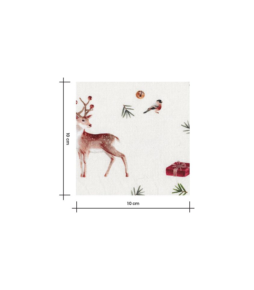 Tissu french terry imprimé - Christmas Deer