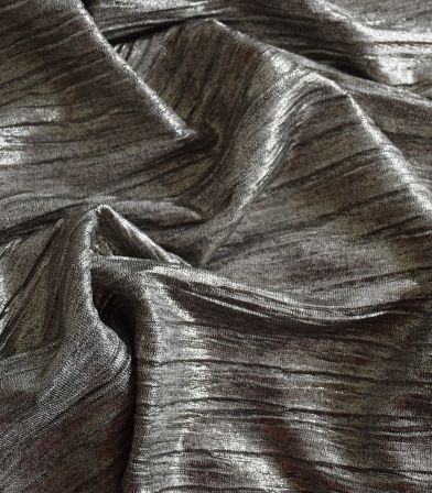 Tissu Jersey crinkle - lamé Mordoré Tissu Jersey crinkle - lamé Mordoré