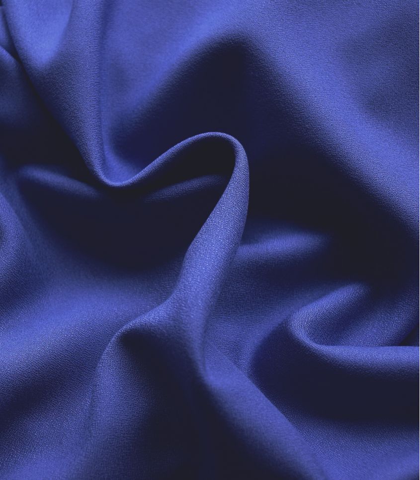 Tissu crêpe de viscose - Blue