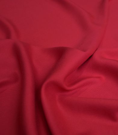 Twill viscose Coquelicot